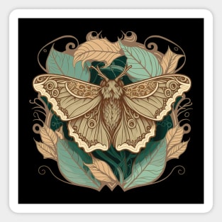 Cottagecore Aesthetic Moth Magnet